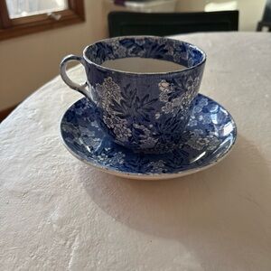 Antique May Blossom oversized cup and saucer